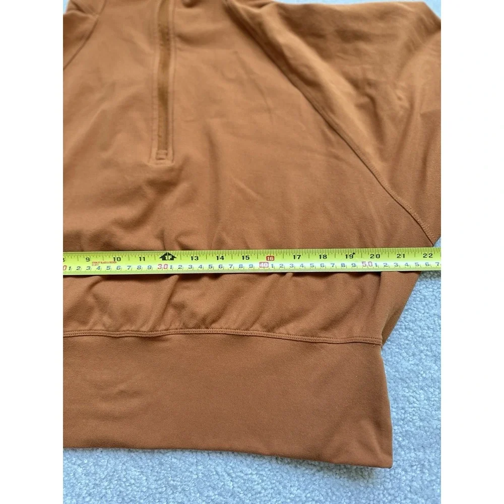 Lululemon Butternut Brown Ready To Rulu Half-Zip Pullover Size 8/10